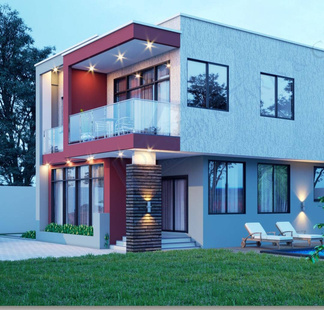 Modern two storey building design